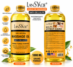 LANSYADE Huile de Massage Corps Anti-Cellulite 1000 ml – Raffermissante & Hydratante