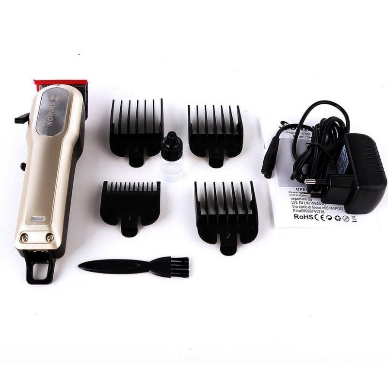 Shinon SH-1980 Tondeuse à Cheveux Professionnelle Rechargeable - Lame Acier Inox