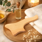 Gua Sha Spatule de Massage en Bois Forme Hache – Madérothérapie Corps