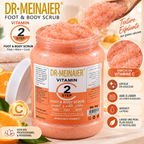 DR.MEINAIER Vitamin Step 2 Gommage Corps, Pieds & Mains à la Vitamine C – Format Professionnel