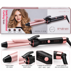 IPARAH P-201 – Fer à Boucler Professionnel Ionique 25 mm – Boucleur en Céramique, Chauffe Rapide PTC, 3 Températures Réglables – Rose Gold & Noir