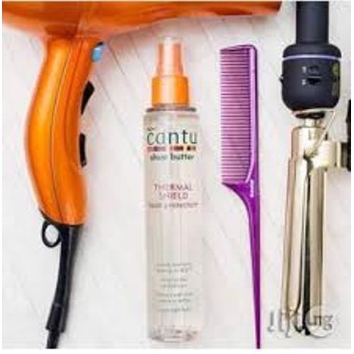 Cantu Shea Butter Thermal Shield Heat Protectant – Sérum Protecteur Thermique Pour Cheveux Bouclés, Frisés & Crépus