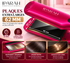 IPARAH P-120R – Lisseur Professionnel à Plaques Extra-Larges 62 mm en Céramique – Écran Digital – Rose Fuchsia