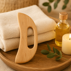 Gua Sha Corps en Bois Forme Croissant de Lune – Madérothérapie