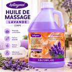 Ketingmei Huile de Massage Corps à la Lavande – Grand Format 3,8 L