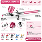 Aérographe Haute Pression 0,3 mm avec Godet – Airbrush Maquillage, Nail Art & Peinture