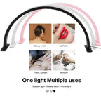 Lampe LED en Forme de Demi-Lune pour Salon de Beauté – Éclairage Professionnel et Élégant