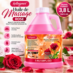 Ketingmei Huile de Massage Corps à la Rose – Grand Format Professionnel 3,8 L