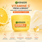 Garnier Vitamine C Fresh & Bright Crème Sorbet Hydratante Booster d’Éclat – 85 ml