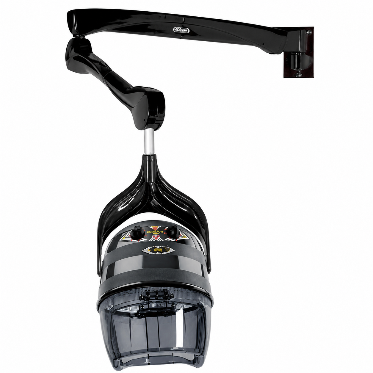 Casque Sèche-Cheveux Professionnel Mural Equator 3000 Noir – 930W, 2 Vitesses, Température Réglable 20 à 70°C