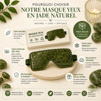 Masque Yeux en Jade Naturel – Rituel de Fraîcheur & Éclat du Regard
