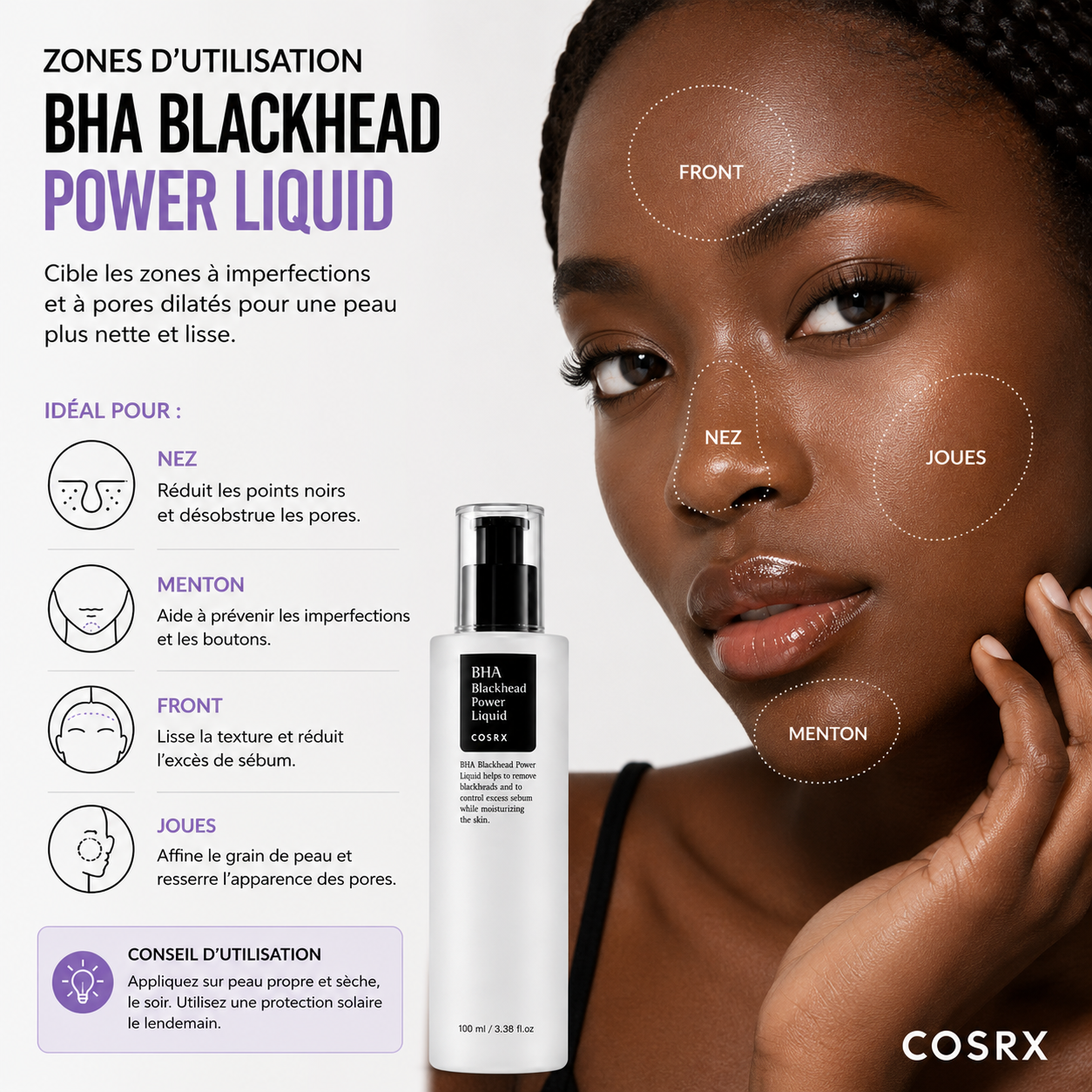 COSRX BHA Blackhead Power Liquid – Exfoliant Anti Points Noirs 100ml