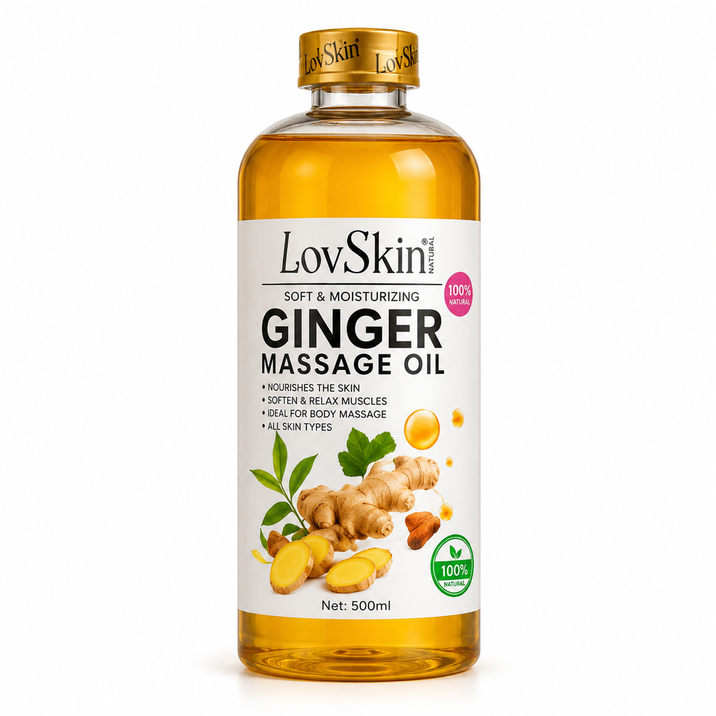 Huile De Massage Gingembre LovSkin - Ginger Massage Oil 500 ml