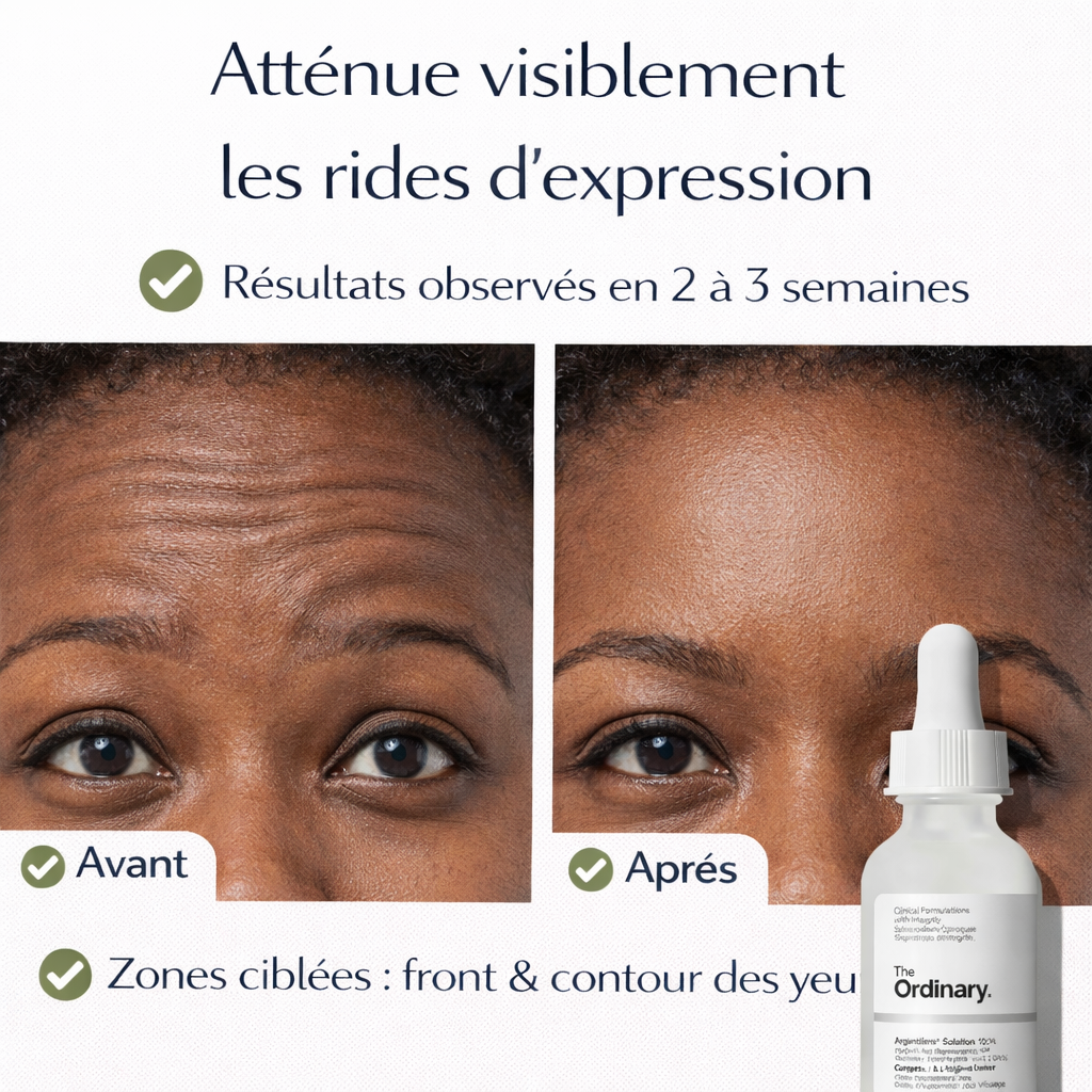 Sérum Argireline 10% The Ordinary – Anti-Rides & Lignes d’Expression