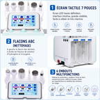 Machine Hydra Facial 7 en 1 Professionnelle – Nettoyage Profond, Hydro Dermabrasion, RF, Ultrason & Spray Hydratant
