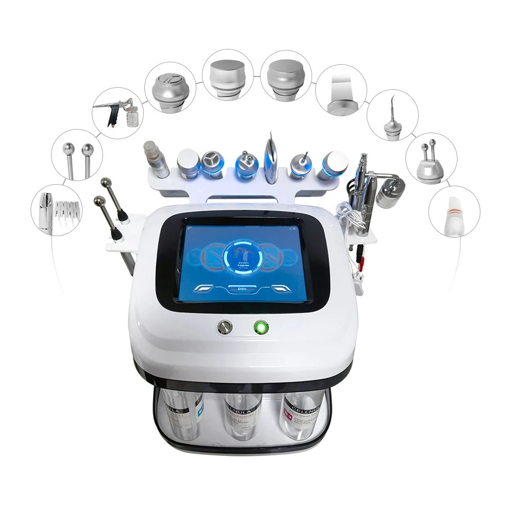 Machine de Soin Visage Hydrodermabrasion 9 en 1 – Pulvérisateur à Bulles d’Oxygène