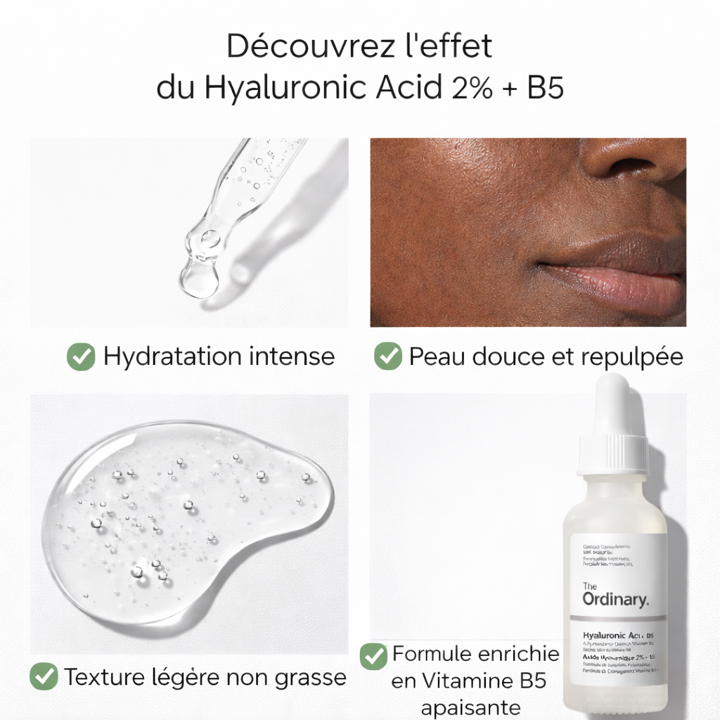 Sérum Acide Hyaluronique 2% + B5 The Ordinary – Hydratation Intense & Peau Repulpée