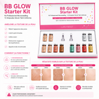 BB Glow Starter Kit Professionnel – Kit Microneedling avec 12 Ampoules Sérum Teint Uniforme -Usage Institut & Esthéticienne
