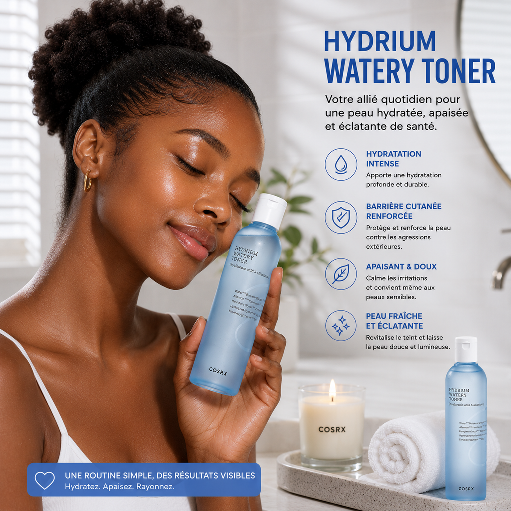 COSRX Hydrium Watery Toner – Toner Hydratant Intensif 150ml