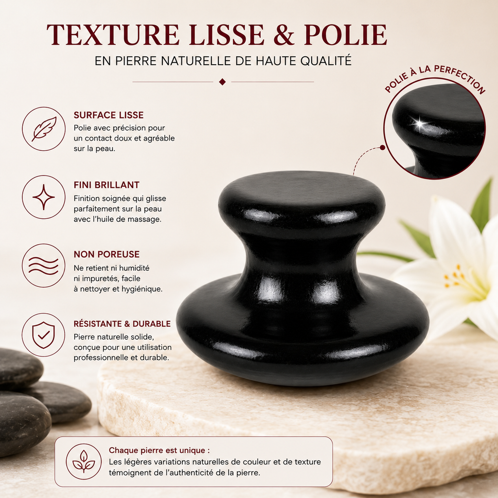 Pierre de Massage Champignon Professionnelle (Mushroom Massage Stone)