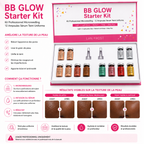 BB Glow Starter Kit Professionnel – Kit Microneedling avec 12 Ampoules Sérum Teint Uniforme -Usage Institut & Esthéticienne