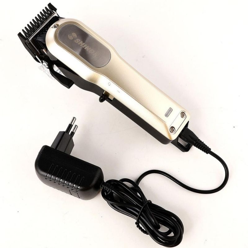 Shinon SH-1980 Tondeuse à Cheveux Professionnelle Rechargeable - Lame Acier Inox