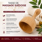 Tasse de Massage Suédoise en Bois de Hêtre – Madérothérapie Corps