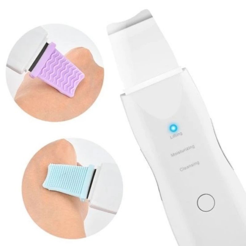 Muye 8815 Skin Scrubber Spatule à Ultrasons pour le Nettoyage en Profondeur du Visage