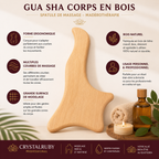 Gua Sha Spatule de Massage en Bois Forme Hache – Madérothérapie Corps