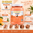DR.MEINAIER Vitamin Step 2 Gommage Corps, Pieds & Mains à la Vitamine C – Format Professionnel