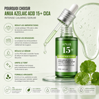 ANUA Azelaic Acid 15+ Cica Intense Calming Serum – Sérum Apaisant Anti-Imperfections