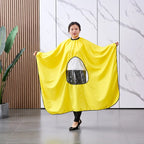 Cape de Coiffeur Professionnelle Imperméable avec Fenêtre de Visualisation pour Téléphone