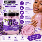 ActivePlus Gommage Visage & Corps à la Lavande 1 kg – Face & Body Scrub Exfoliant
