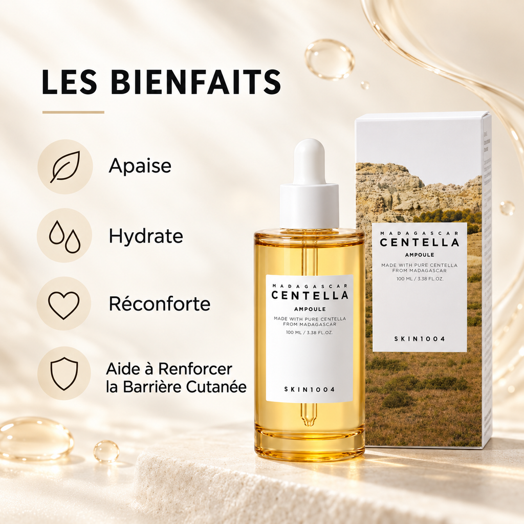 SKIN1004 Madagascar Centella Ampoule – Ampoule Apaisante et Hydratante 100 ml