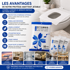 Protège-Abattant WC Jetable 50 Pièces – Protection Hygiénique Individuelle