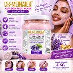 DR.MEINAIER Amazon Mud Mask Lavande & Vitamine E 4 kg – Masque Visage, Corps, Mains & Pieds