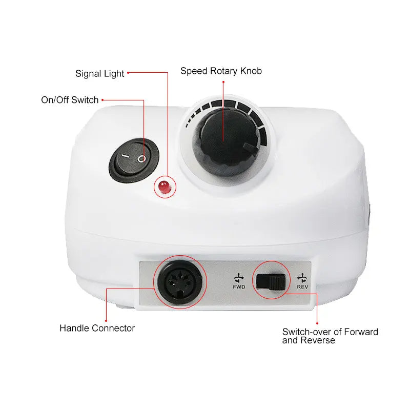 Ponceuse Électrique DM202 – 30 000 RPM pour Soins des Ongles