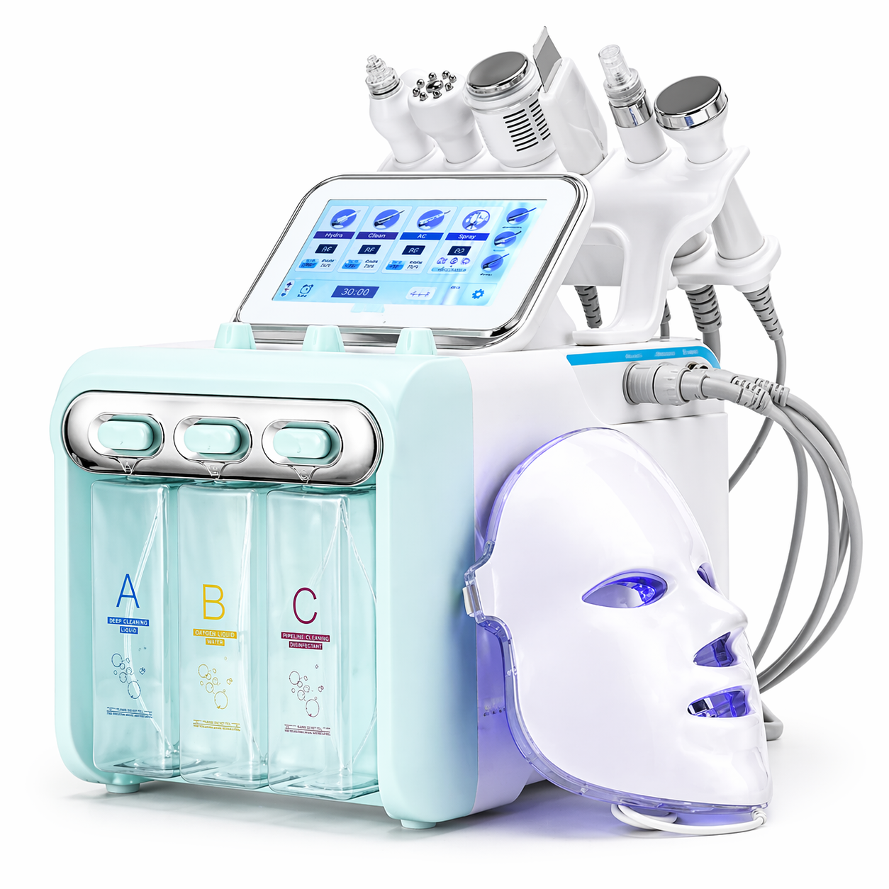 Machine Hydra Facial 7 en 1 Professionnelle – Nettoyage Profond, Hydro Dermabrasion, RF, Ultrason & Spray Hydratant