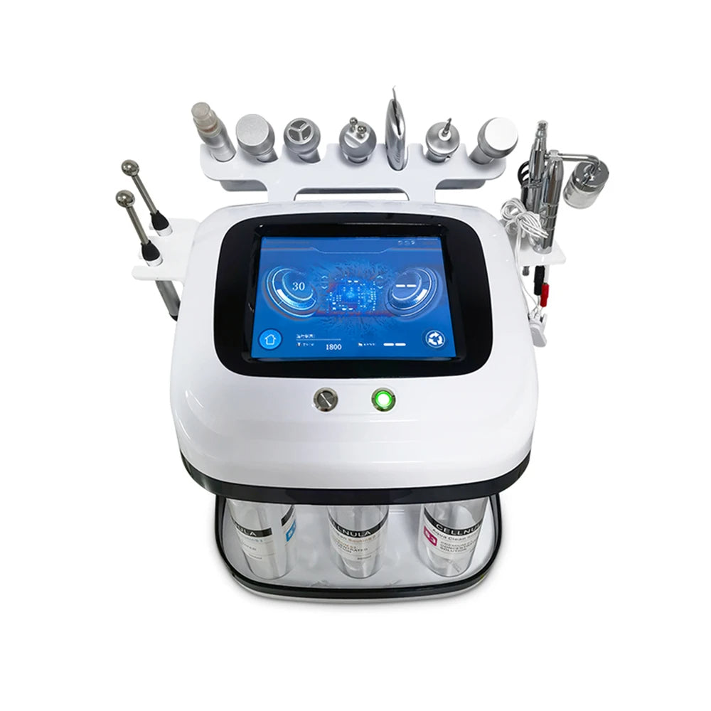 Machine de Soin Visage Hydrodermabrasion 9 en 1 – Pulvérisateur à Bulles d’Oxygène