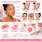 Rouleau de Massage Facial 2-en-1 avec Bille Rafraîchissante pour le Contour des Yeux