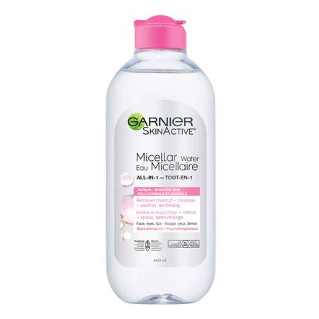 Garnier Skinactive - Eau Nettoyante Micellaire Tout-en-1 pour Peaux Grasses
