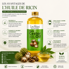 Huile De Ricin Pure LovSkin 500 ml – Huile De Massage Professionnelle Multi-Usages