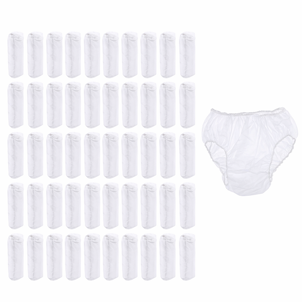 Lot de 50 Culottes Jetables Femme – Hygiène Spa & Soins Esthétiques (Usage Unique)