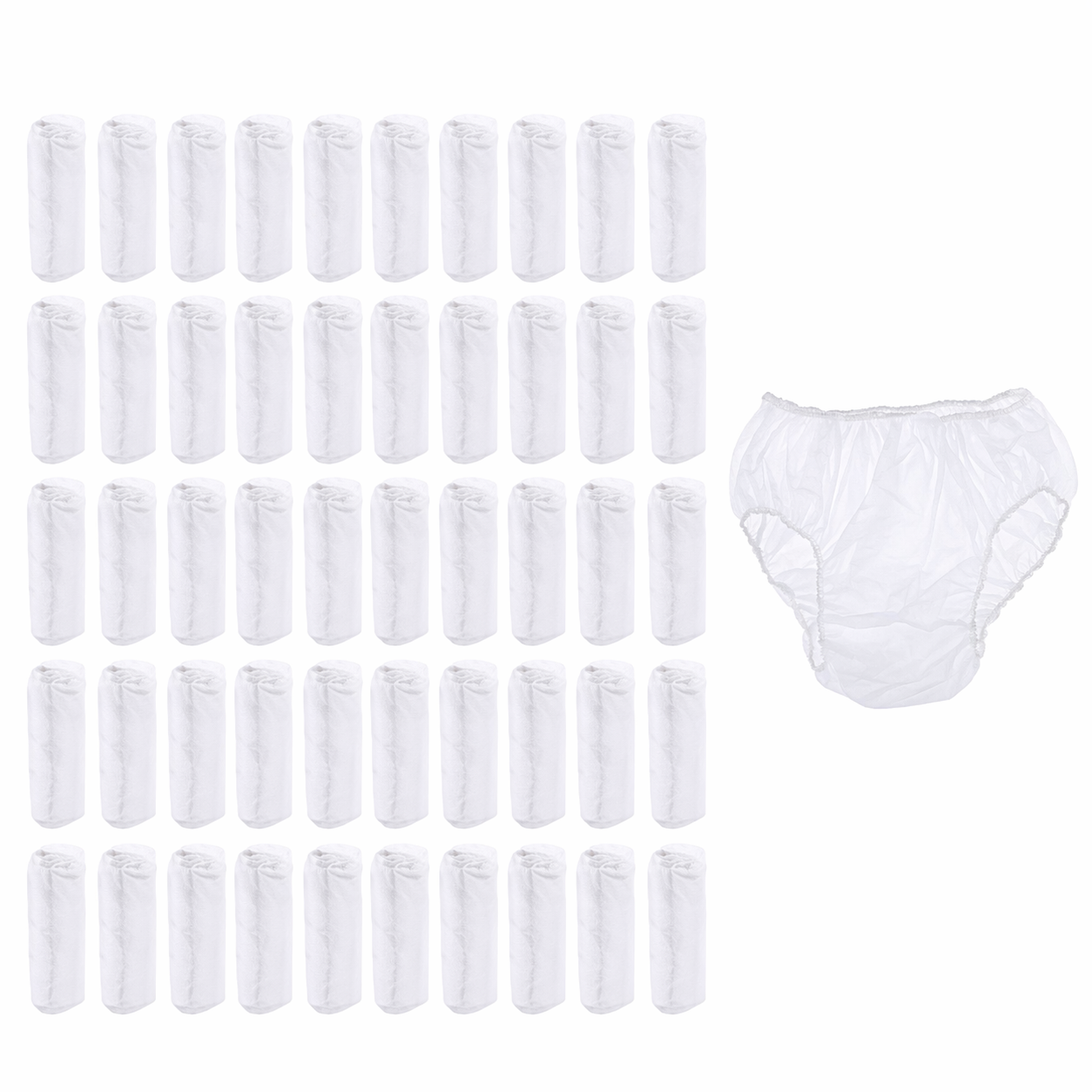 Lot de 50 Culottes Jetables Femme – Hygiène Spa & Soins Esthétiques (Usage Unique)