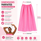 Lot de 10 Robes Jetables Femme Non Tissées – Serviette SPA Usage Unique Élastique – Idéale Institut, Massage, Hammam (Lot Économique)
