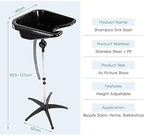 Bac à Shampooing réglable et Basculant – Lavabo Mobile Professionnel pour Coiffure