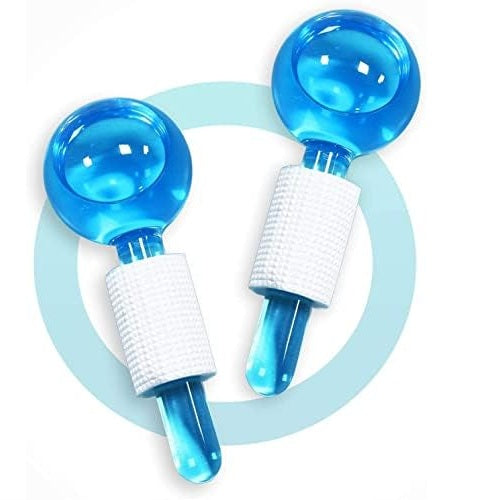 Lot de 2 Globes de Glace pour Massage du Visage – Soin Rafraîchissant et Revitalisant