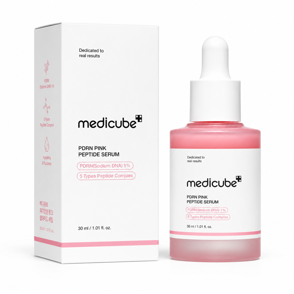 Medicube PDRN Pink Peptide Serum – Sérum Régénérant Aux Peptides Et PDRN Pour Une Peau Plus Ferme, Hydratée Et Lumineuse – 30 ml