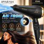 Sèche-Cheveux Professionnel IPARAH P340 – 2400W, Moteur AC, Ionique, 2 Vitesses, 3 Températures & Air Froid