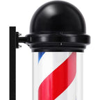 Mini Barber Pole Lumineux LED Rotatif – Enseigne Murale Compacte pour Salon de Coiffure & Barbier